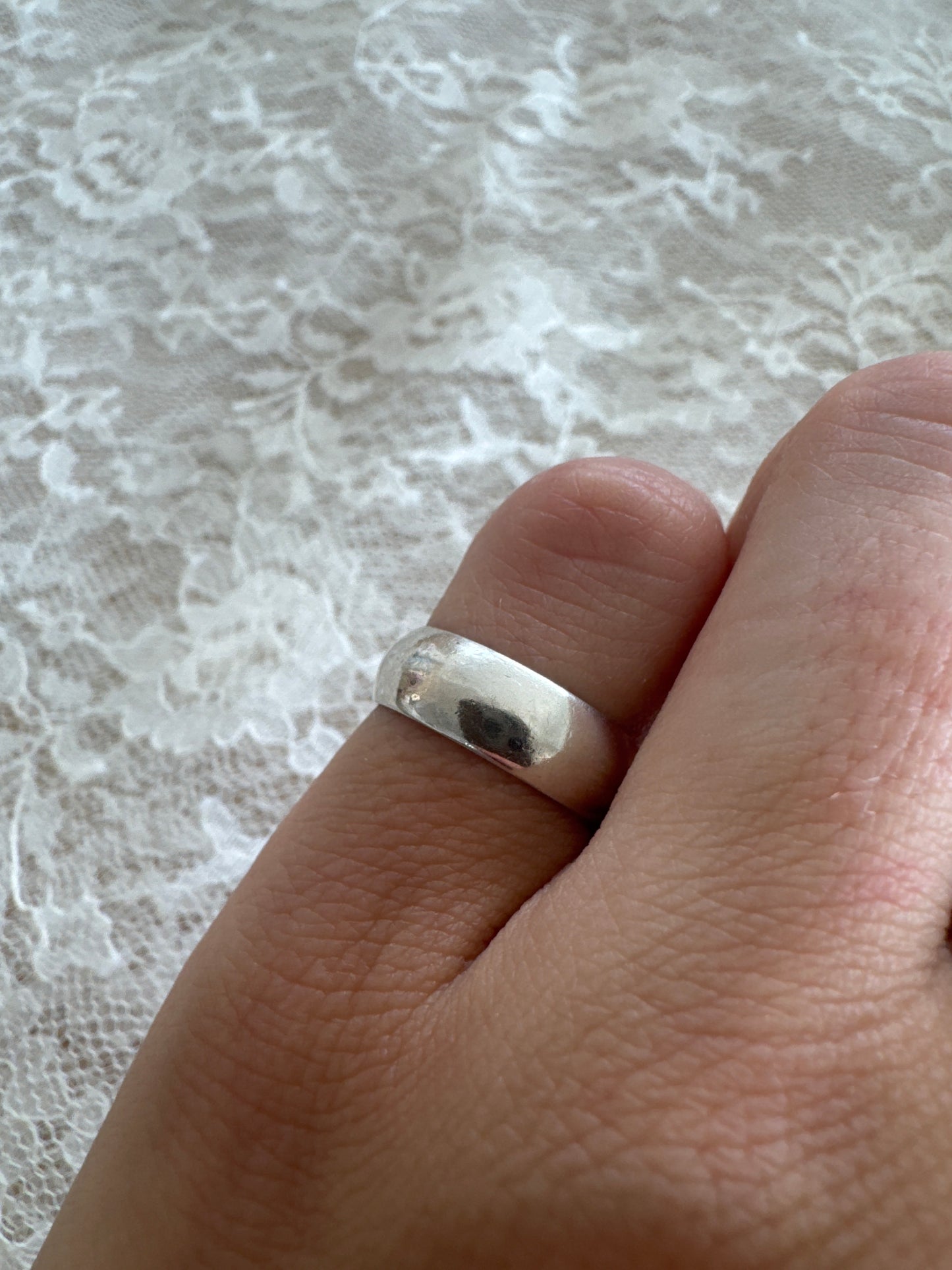 vintage 10k white gold ring